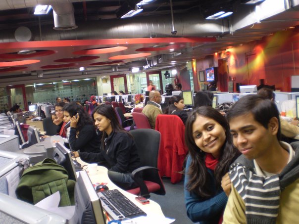 CNN IBN newsroom — Desk Editor years.